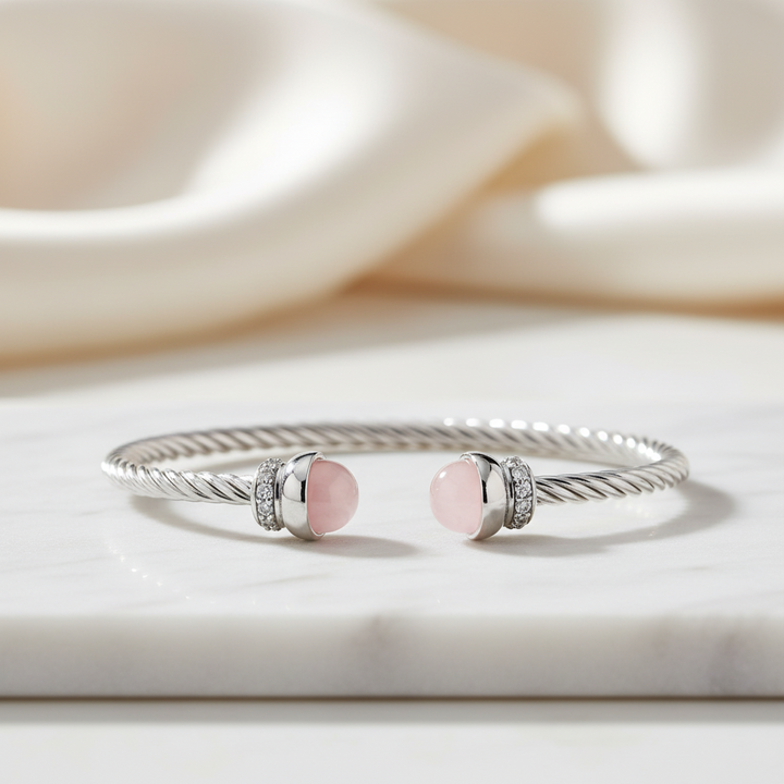 Miss Mimi Rose Twist Cable Bangle