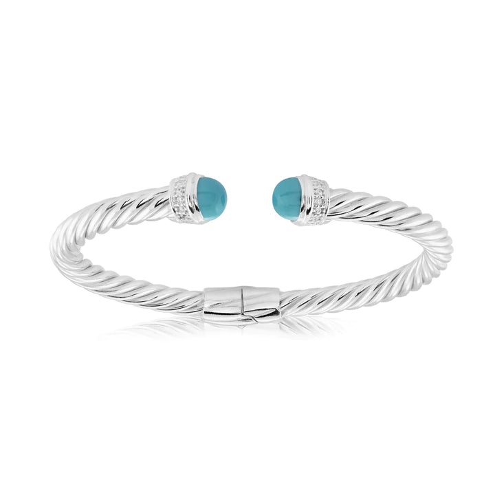 Miss Mimi Hinged Twist Bangle | Sterling Silver | ORLY Jewellers
