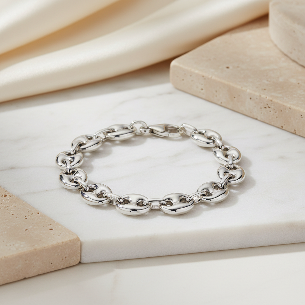 Miss Mimi Flat Coffee Bean Bracelet