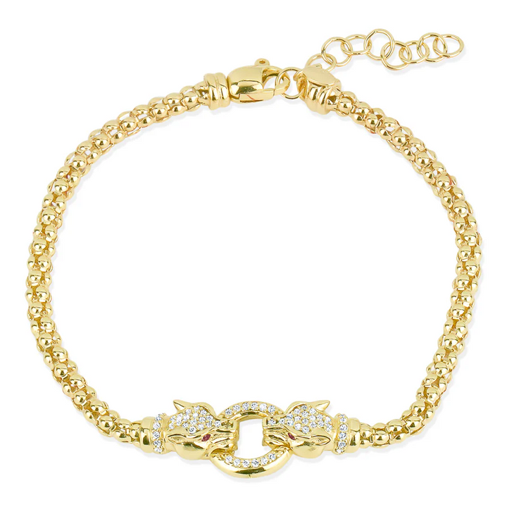 Miss Mimi Double Lionesse Mesh Bracelet