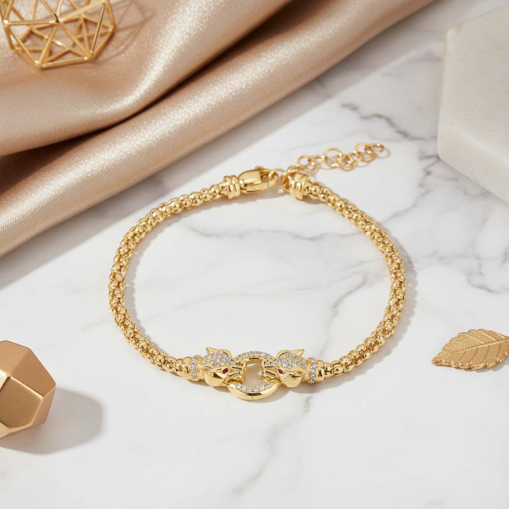 Miss Mimi Double Lionesse Mesh Bracelet