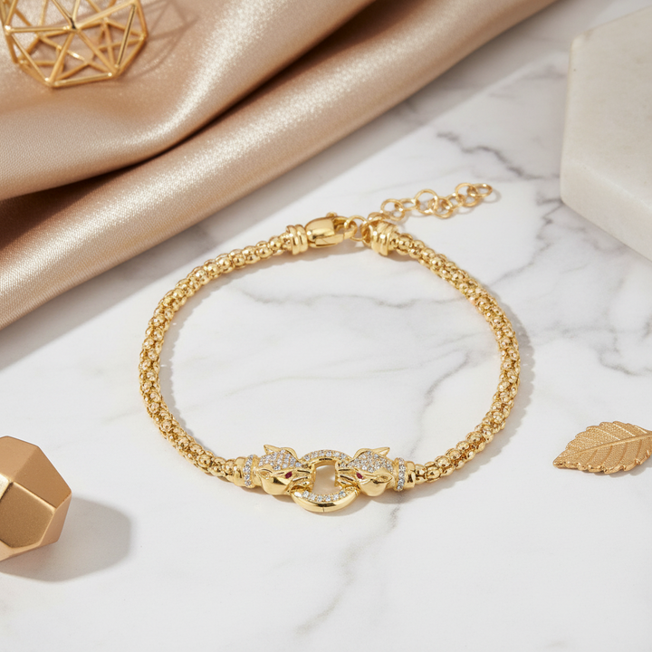Miss Mimi Double Lionesse Mesh Bracelet