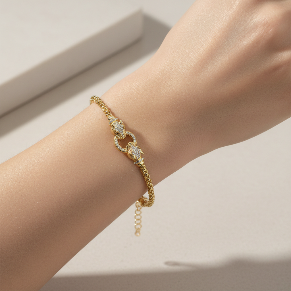 Miss Mimi Double Lionesse Mesh Bracelet