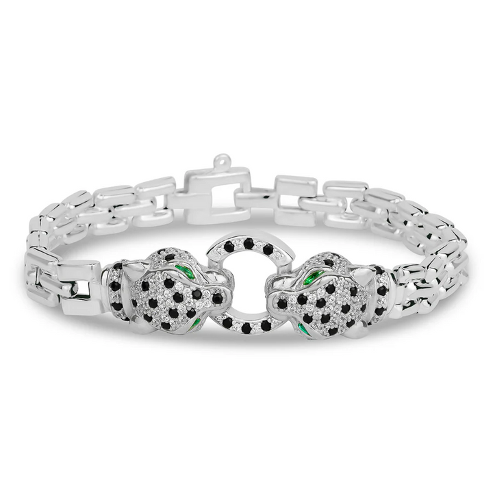 Miss Mimi Cube Link Radiant Panthère Bracelet
