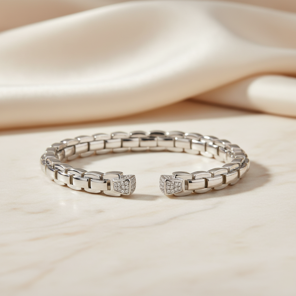 Miss Mimi Slip-On Flex Square Bangle