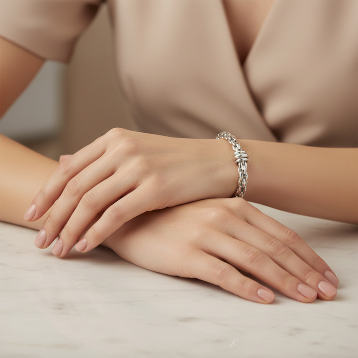 Miss Mimi Flex Bangle with Circular Clasp