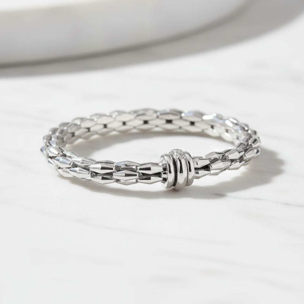 Miss Mimi Flex Bangle with Circular Clasp