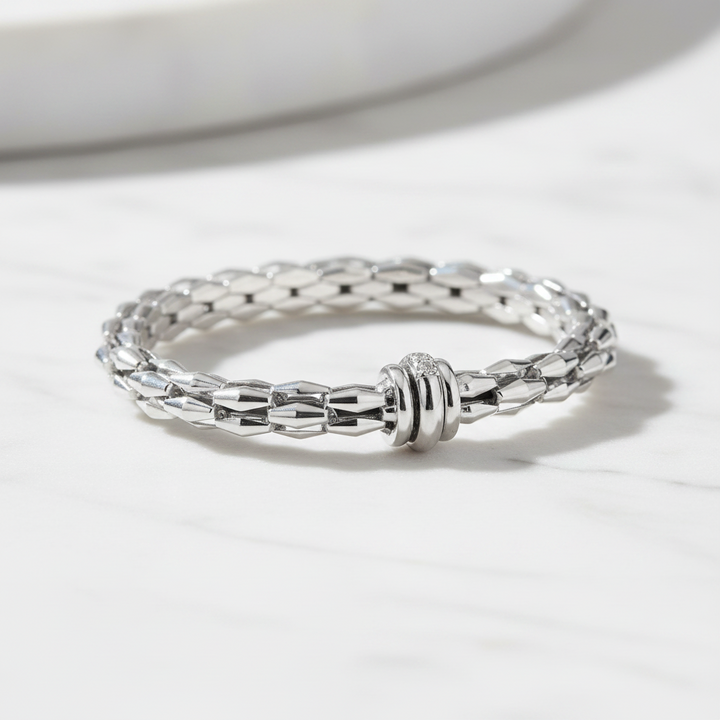 Miss Mimi Flex Bangle with Circular Clasp