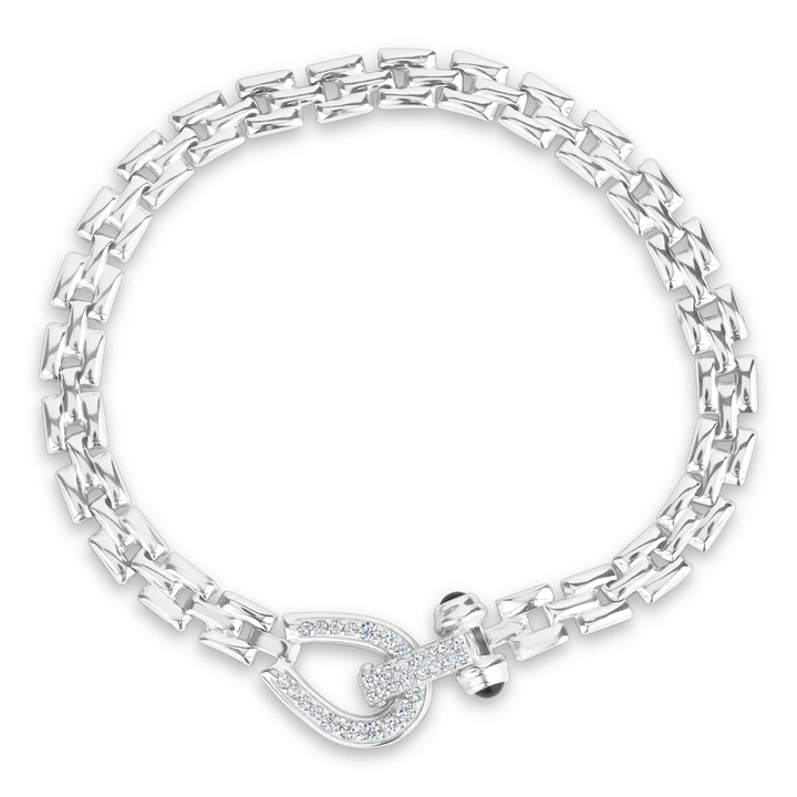 Miss Mimi Equestrian Square Link Bracelet