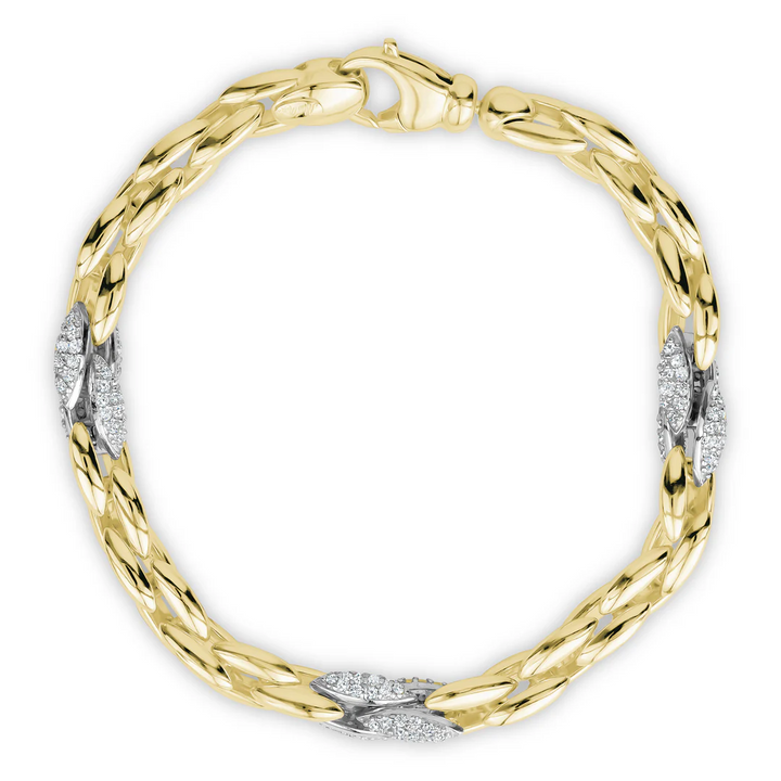 Miss Mimi Fancy Oval Link Bracelet