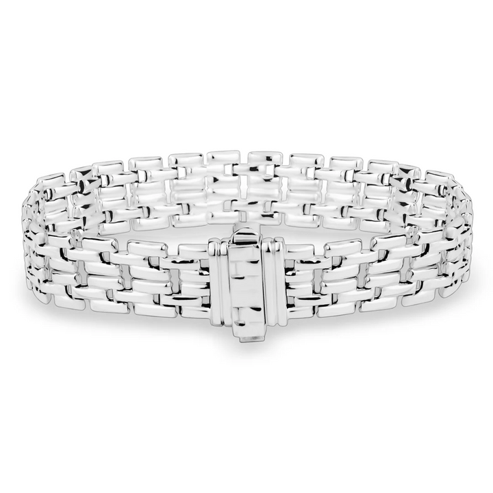 Miss Mimi 10mm Plain Square Link Bracelet