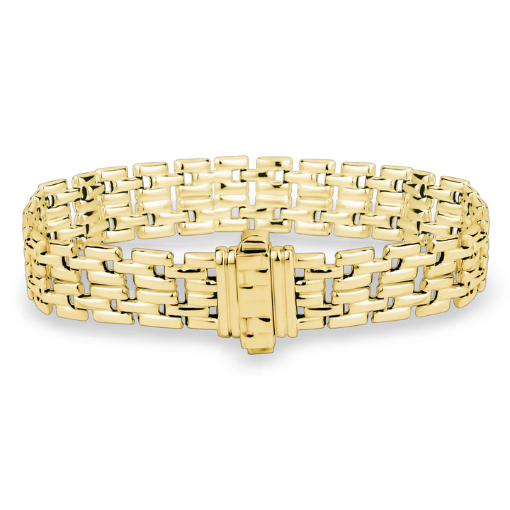 Miss Mimi 10mm Plain Square Link Bracelet