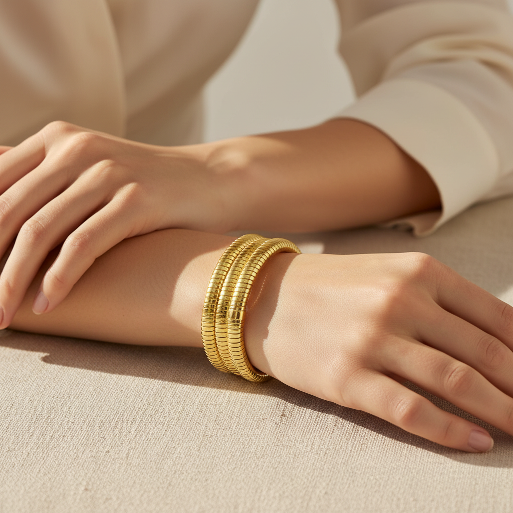Miss Mimi Stretch Silk 3 Wrap Bracelet