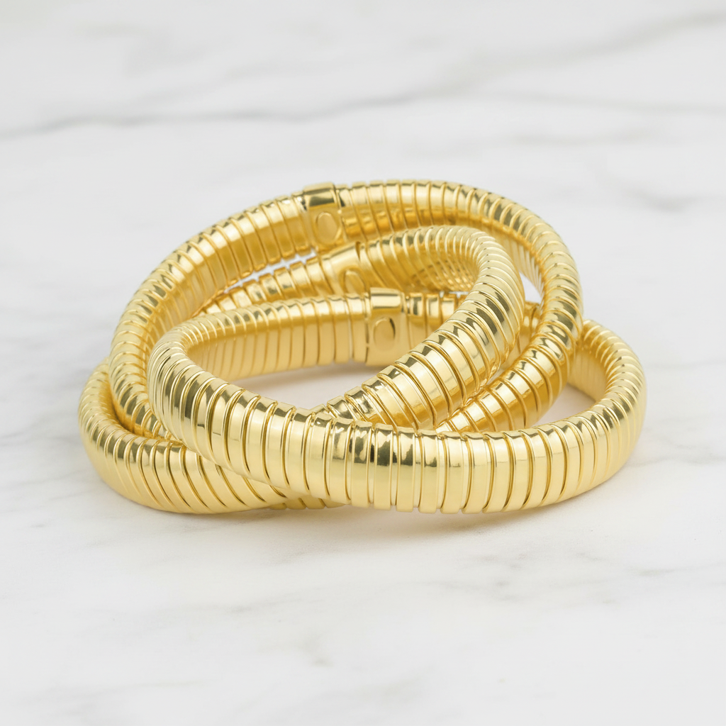 Miss Mimi Stretch Silk 3 Wrap Bracelet