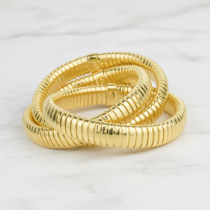 Miss Mimi Stretch Silk 3 Wrap Bracelet