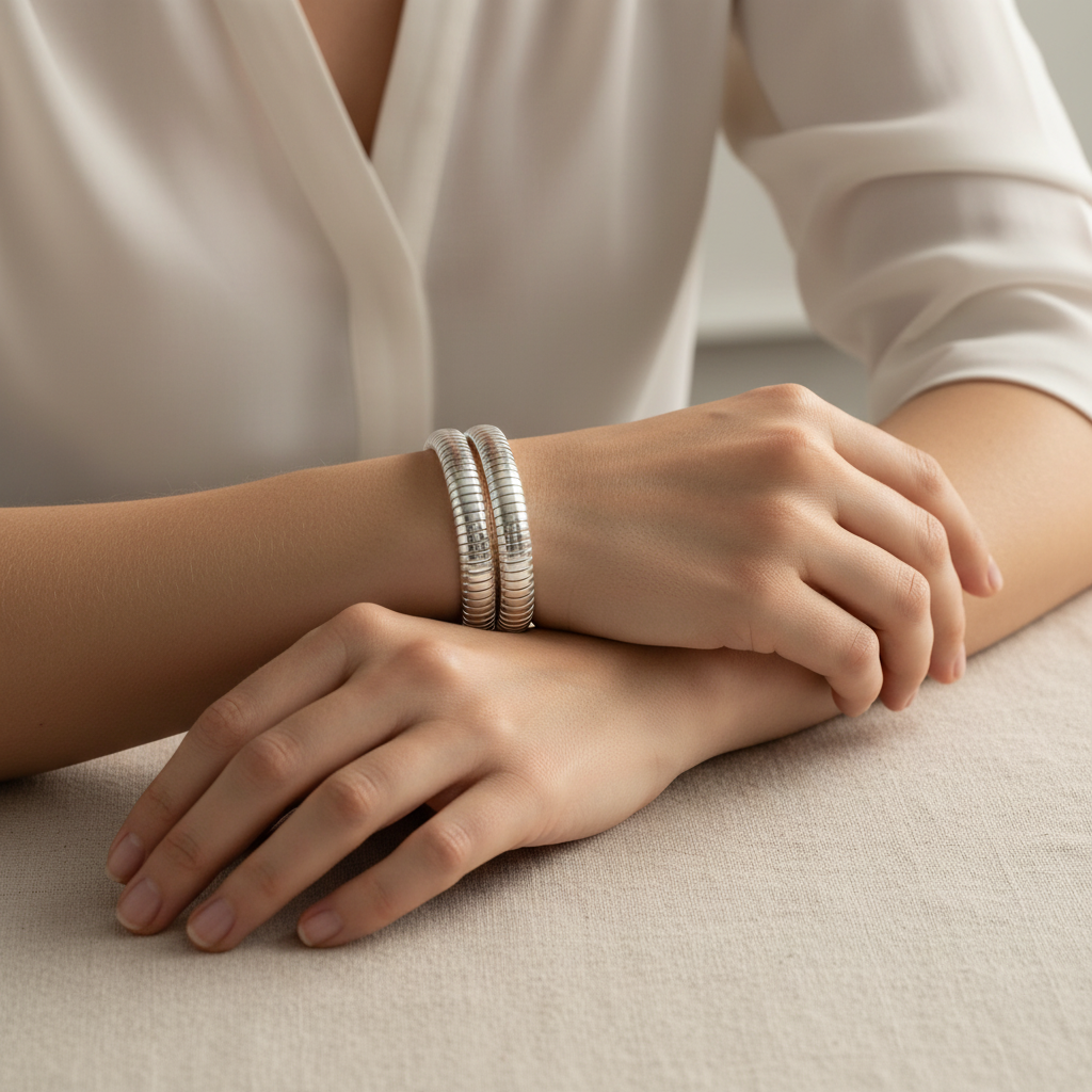 Miss Mimi Stretch Silk 2 Wrap Bracelet