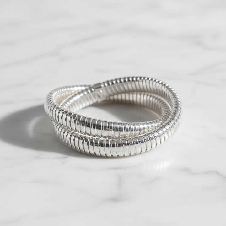 Miss Mimi Stretch Silk 2 Wrap Bracelet