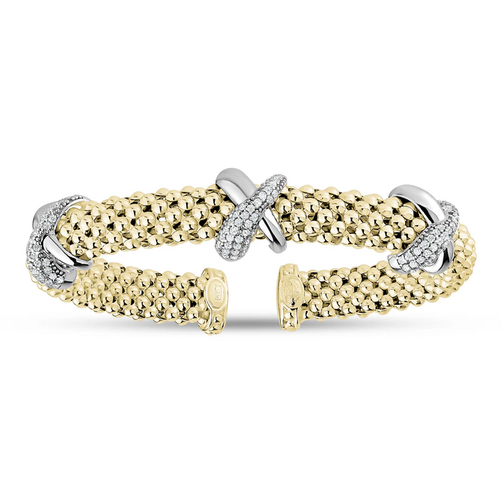 Miss Mimi Fancy X Bangle in Yellow