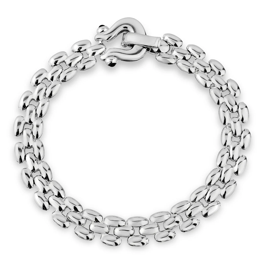 Miss Mimi Rounded Equestrian Square Link Bracelet