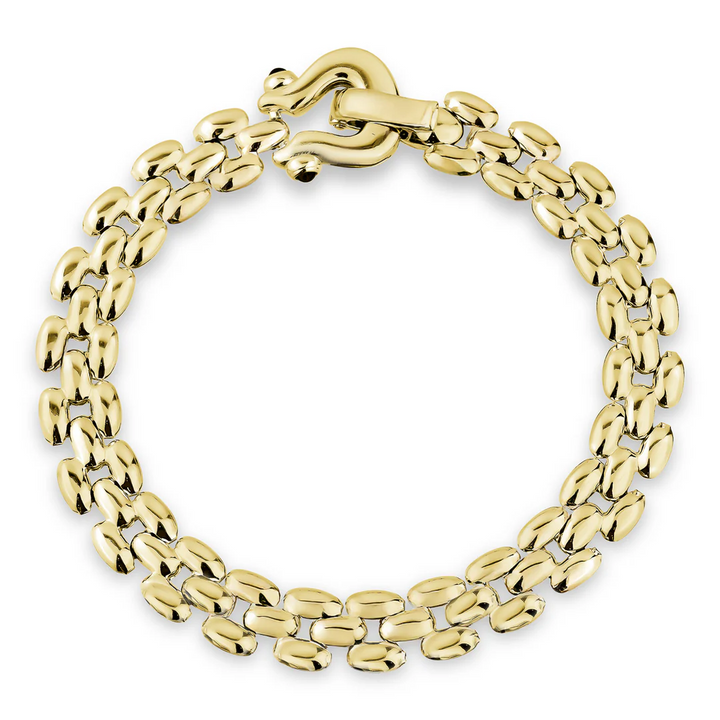 Miss Mimi Rounded Equestrian Square Link Bracelet