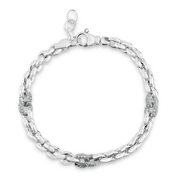 Miss Mimi Fancy Round Link Bracelet