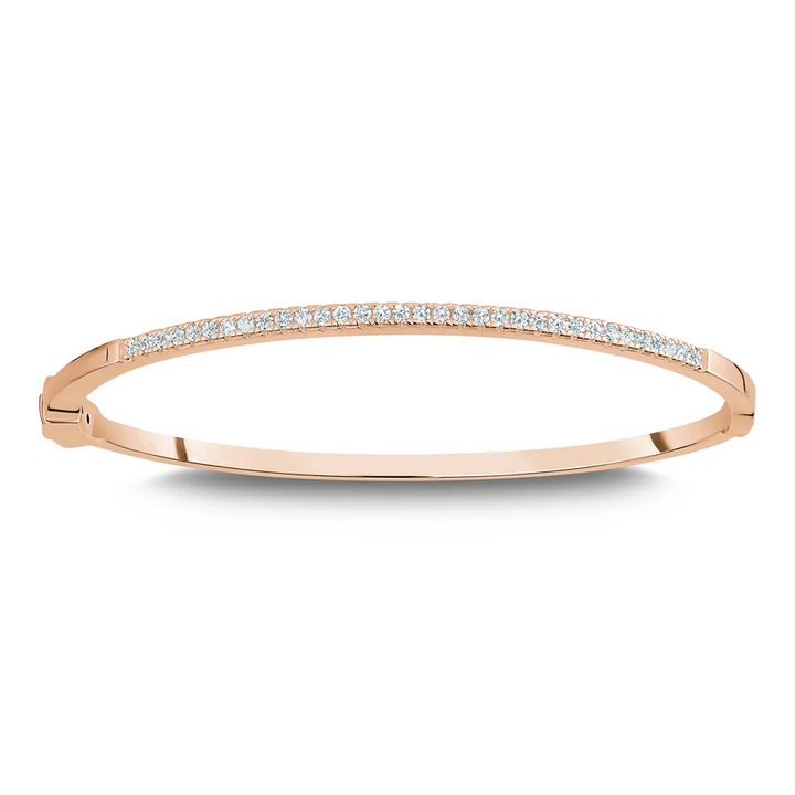 Miss Mimi Half Pave Bangle