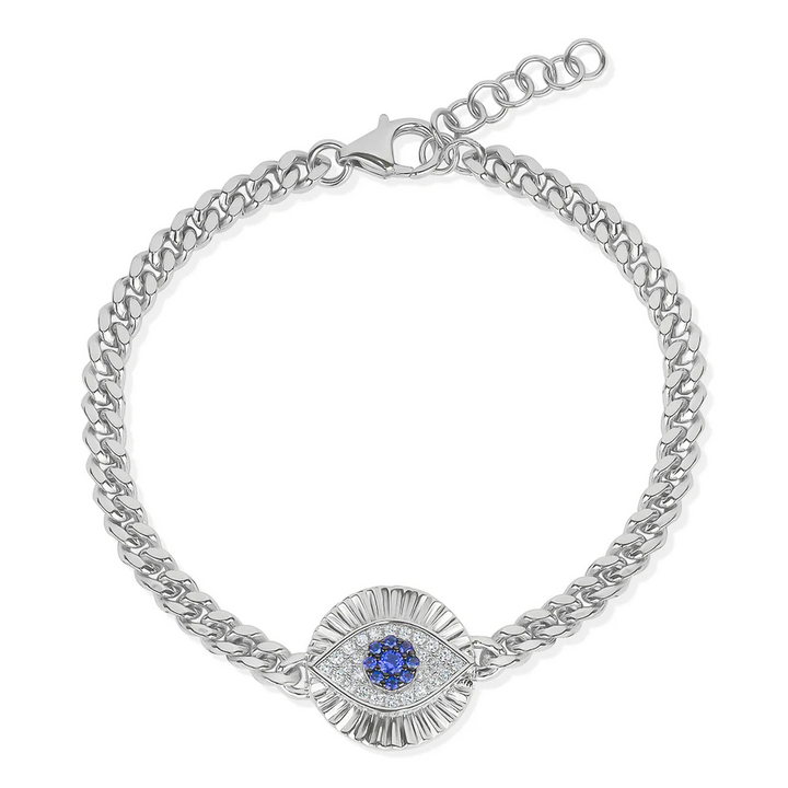 Miss Mimi Evil Eye Disc Bracelet