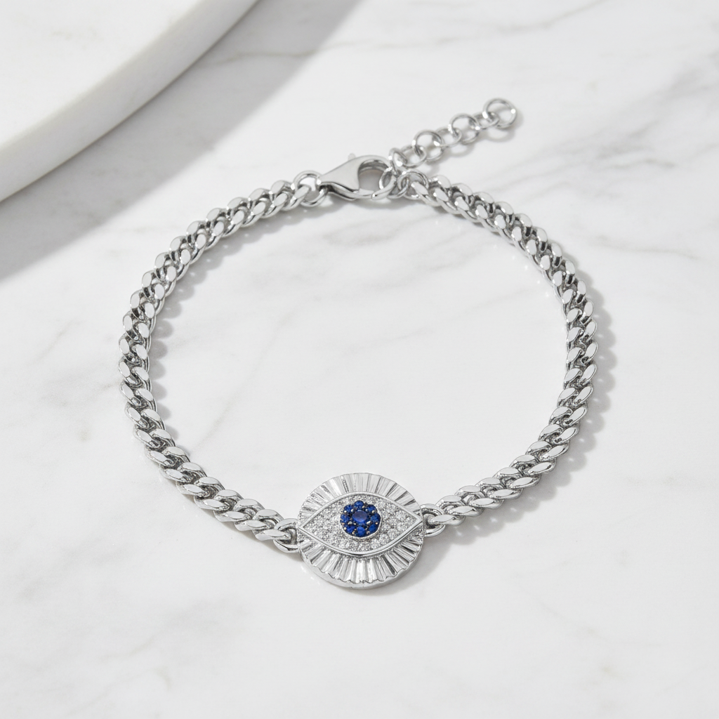 Miss Mimi Evil Eye Disc Bracelet