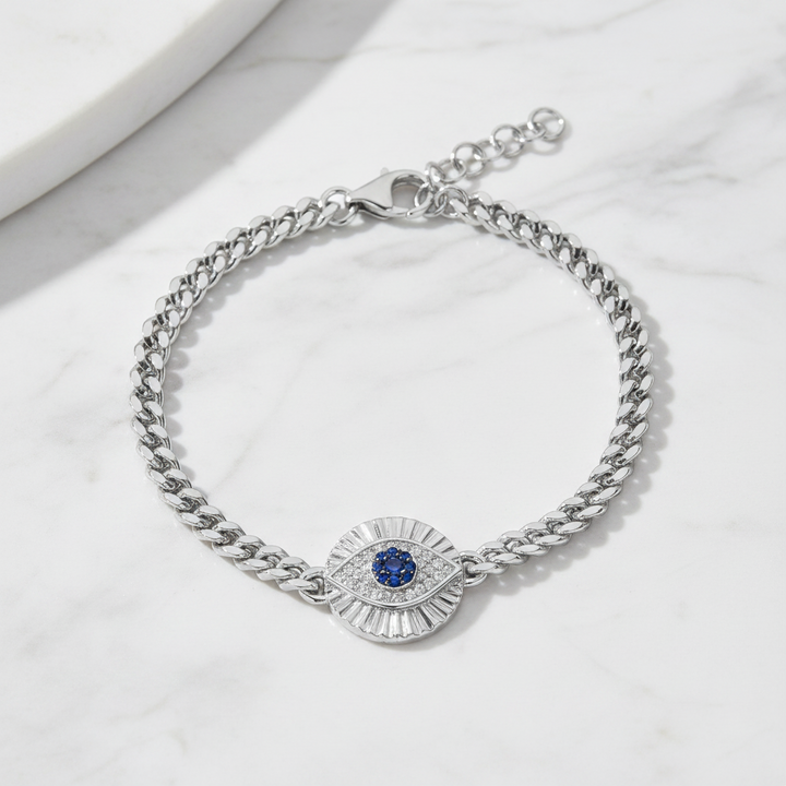 Miss Mimi Evil Eye Disc Bracelet