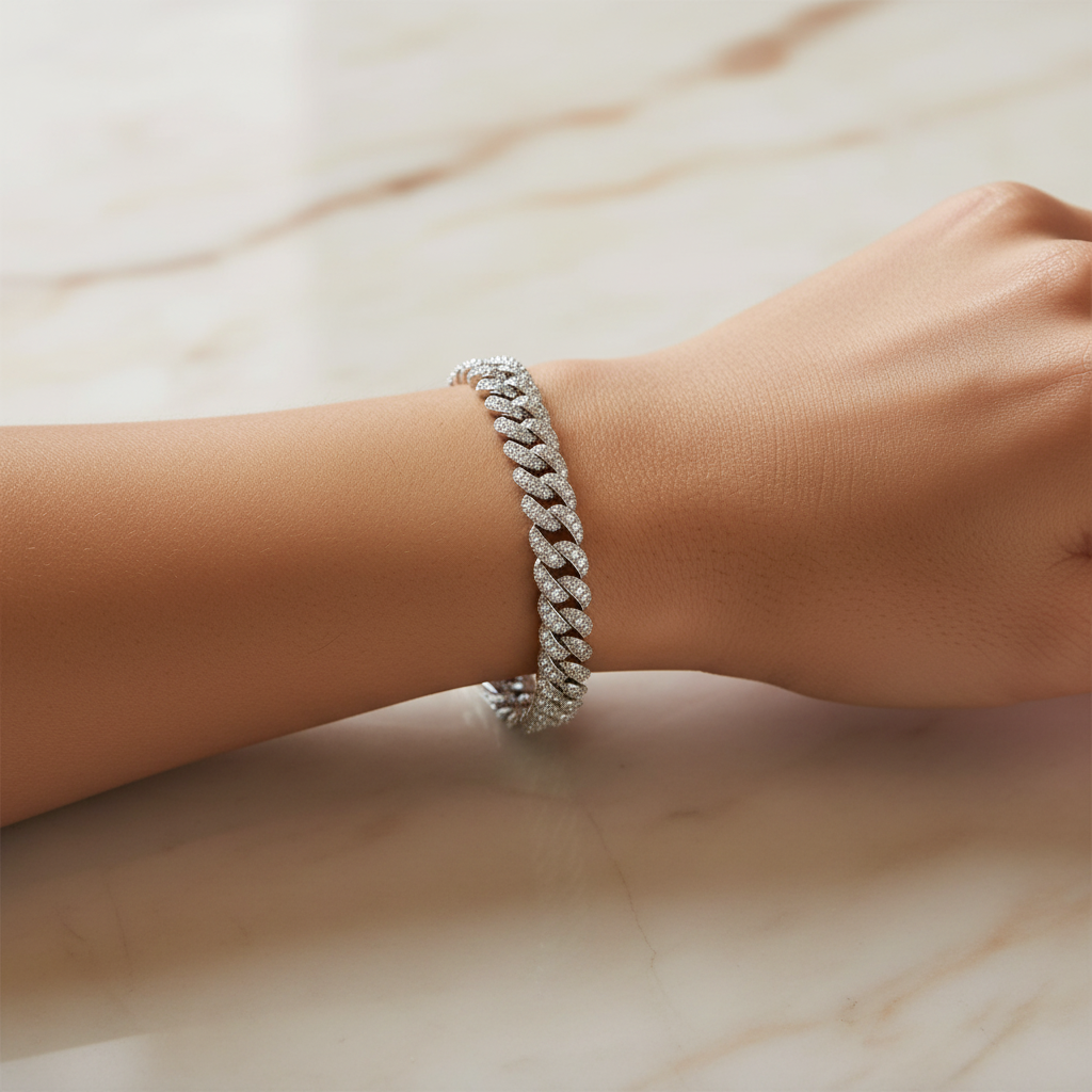 Miss Mimi Fancy Cuban Link Bracelet