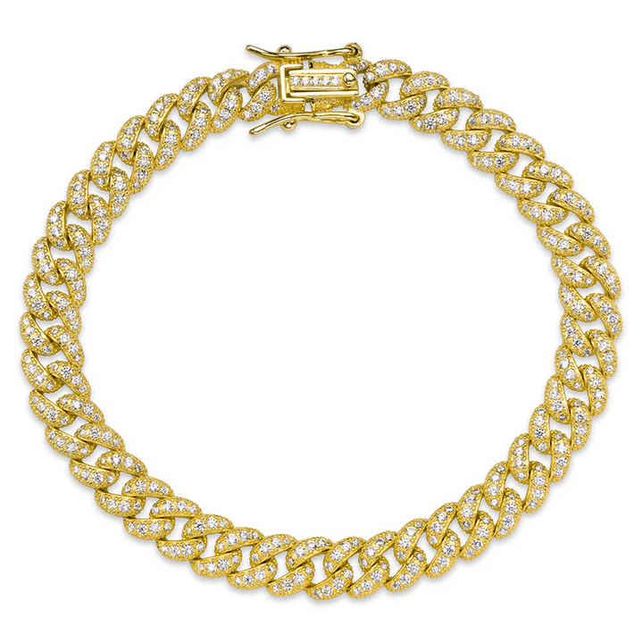 Bracelet à maillons cubains Miss Mimi Fancy