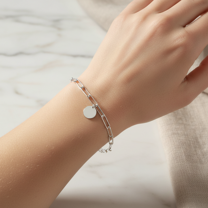 Miss Mimi Paper Clip Charm Bracelet