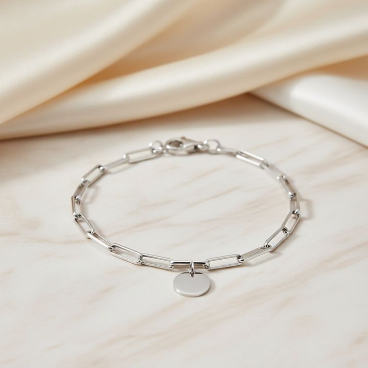 Miss Mimi Paper Clip Charm Bracelet