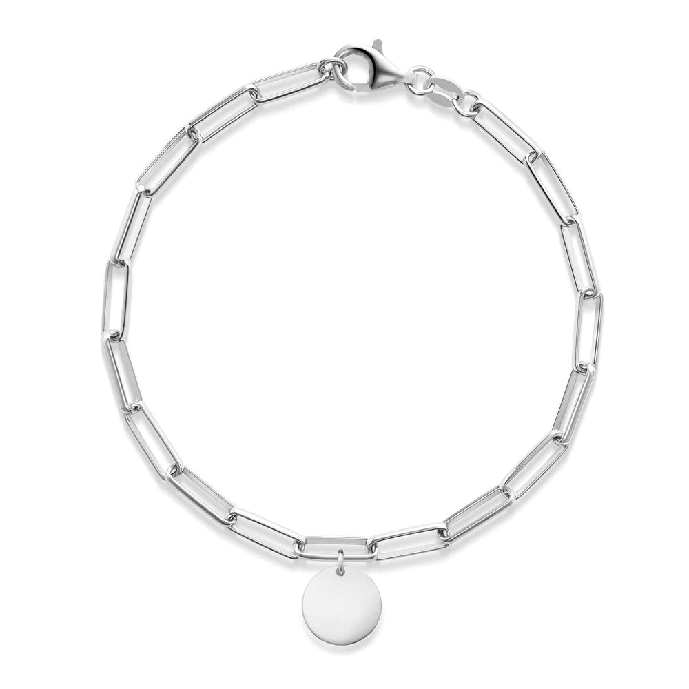 Miss Mimi Paper Clip Charm Bracelet | ORLY Jewellers | Sterling Silver