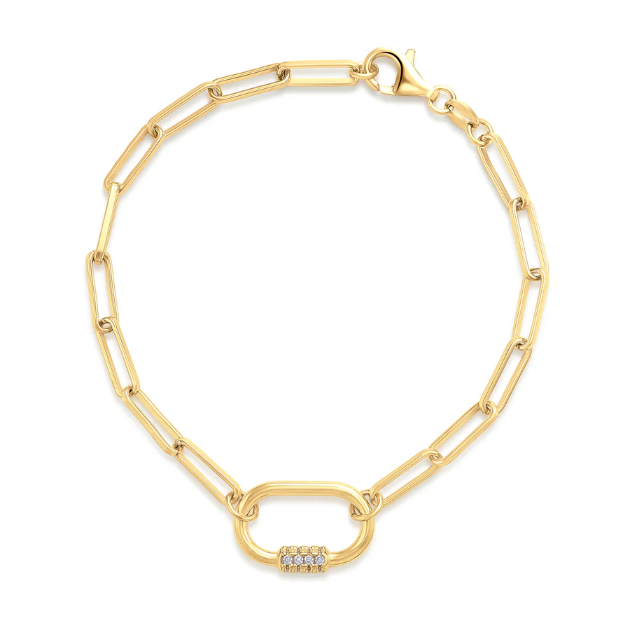 Miss Mimi Paperclip Choker Bolt Bracelet