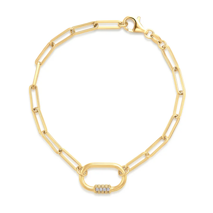 Miss Mimi Paperclip Choker Bolt Bracelet