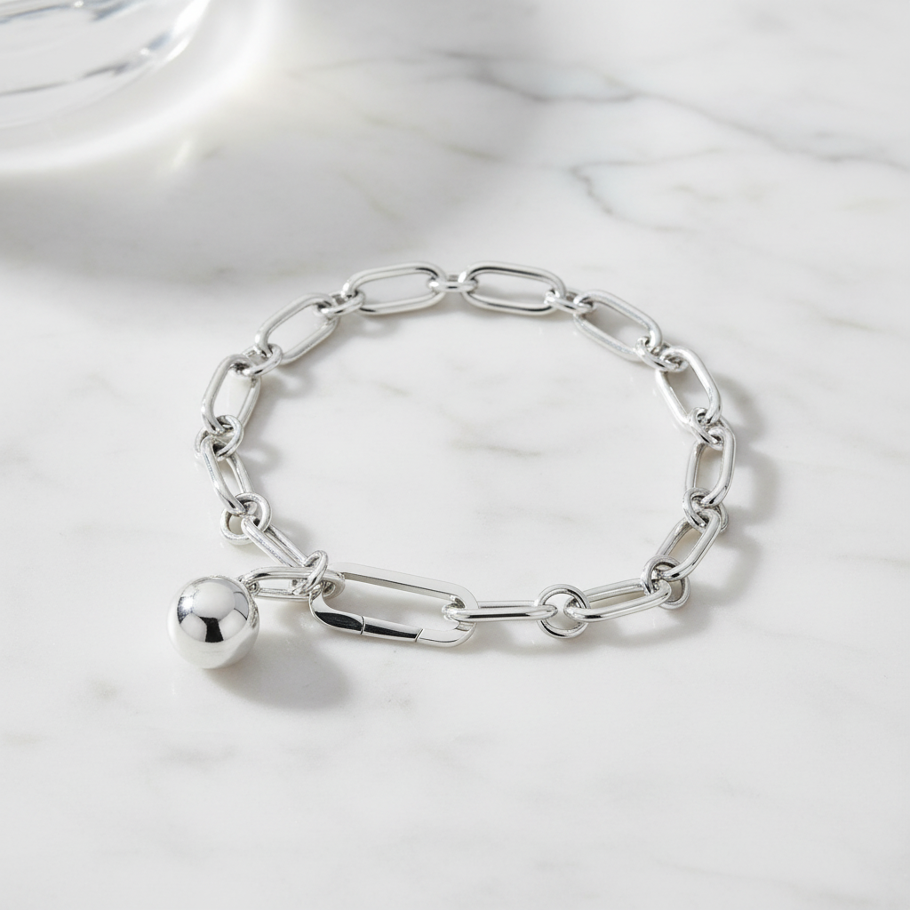 Miss Mimi Tube Paperclip Ball Bracelet