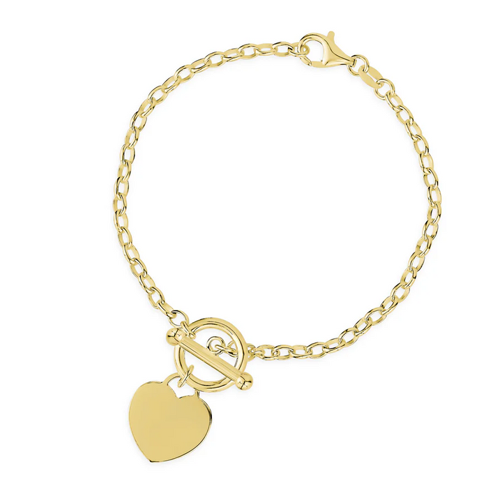 Miss Mimi Heart Toggle Bracelet