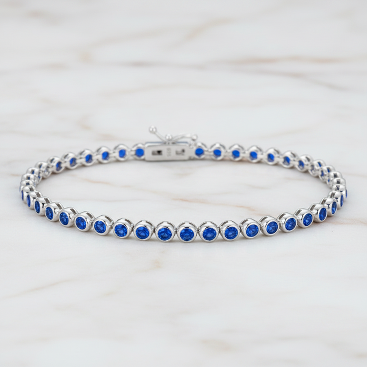 Miss Mimi 2.5mm Green Bezel Bracelet