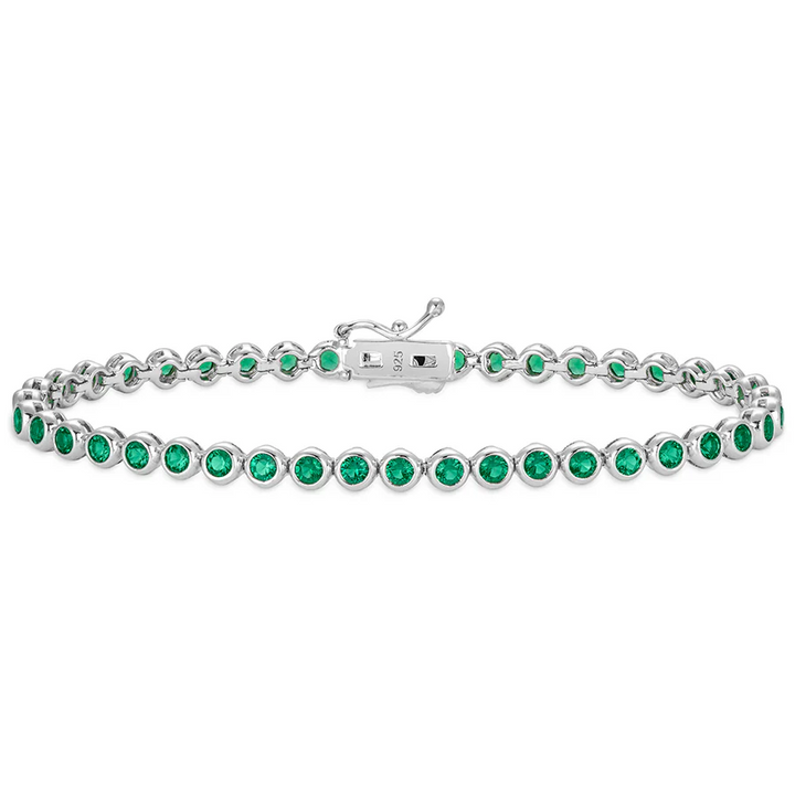 Miss Mimi 2.5mm Green Bezel Bracelet