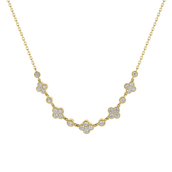 Clover Miligrain Empress Necklace
