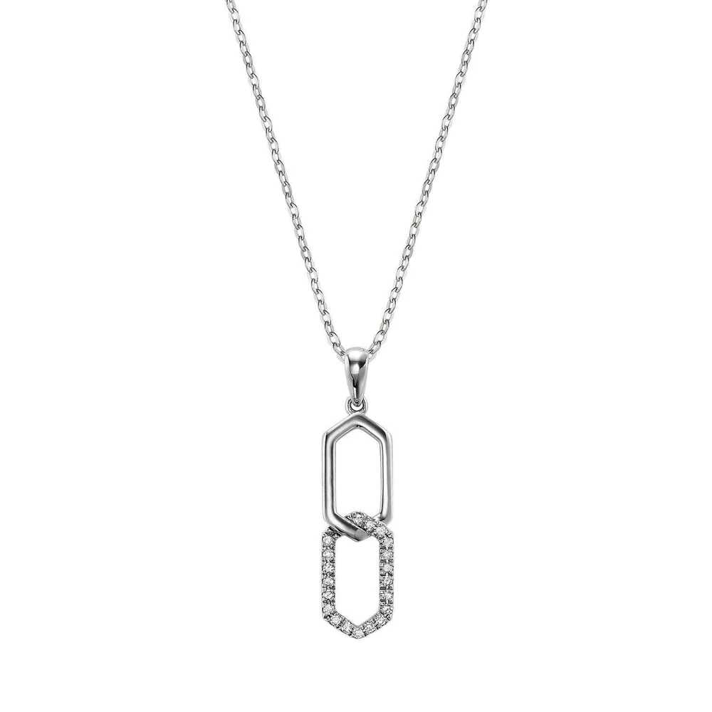 Double Hexi Diamond Pendant