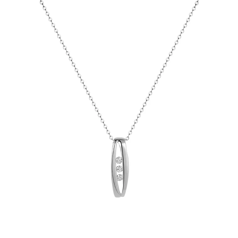 Trinity Diamond Tension Pendant