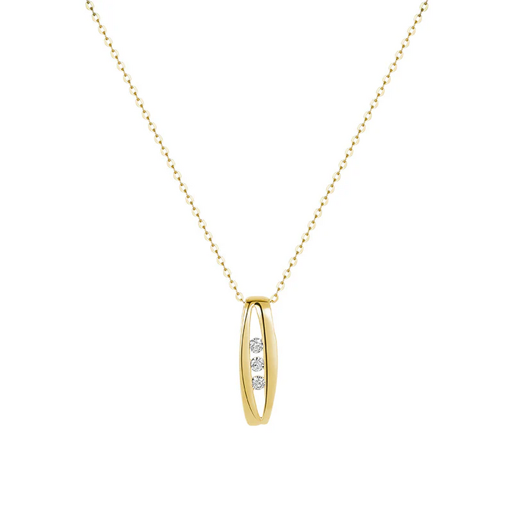 Trinity Diamond Tension Pendant