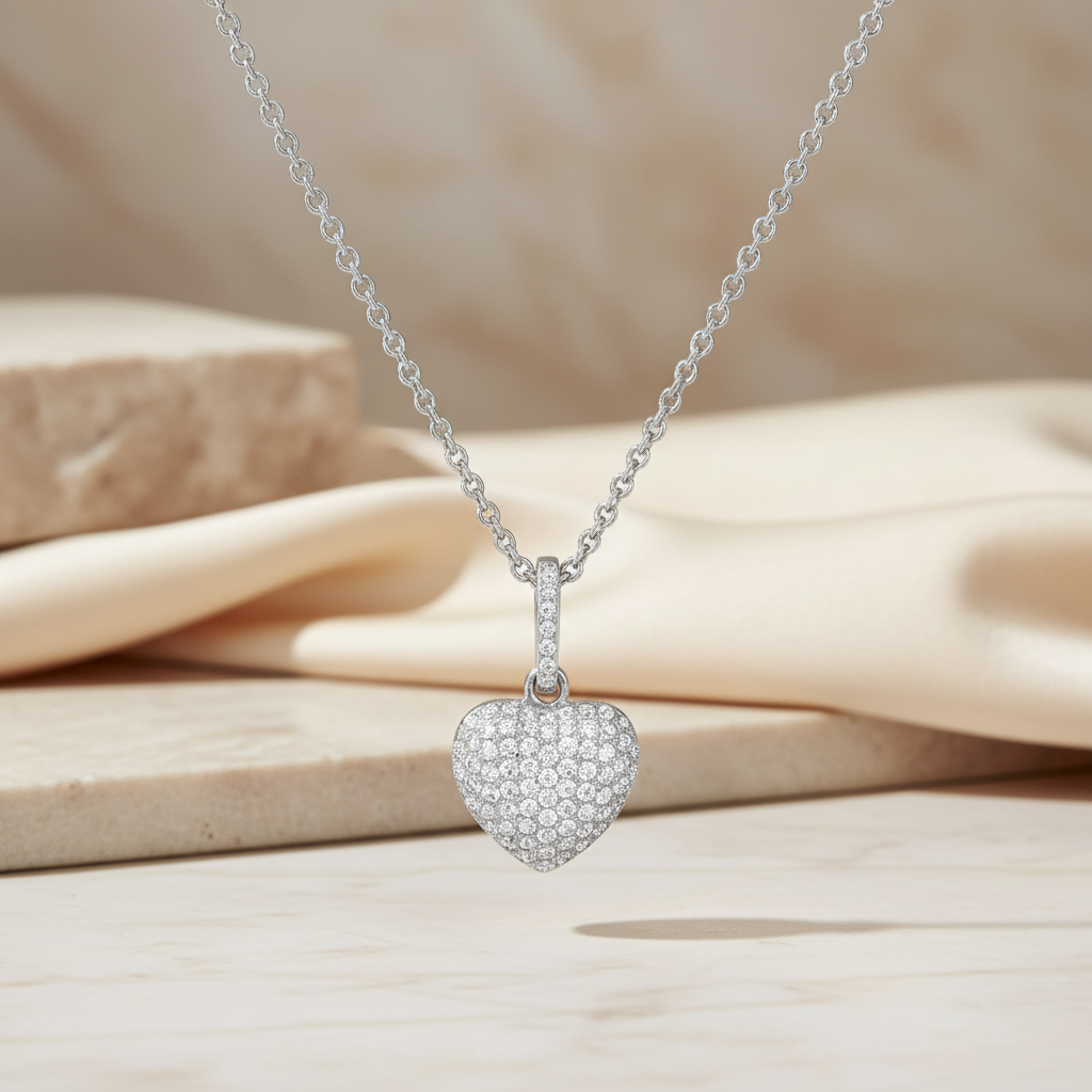 Miss Mimi Medium Bombee Heart Necklace