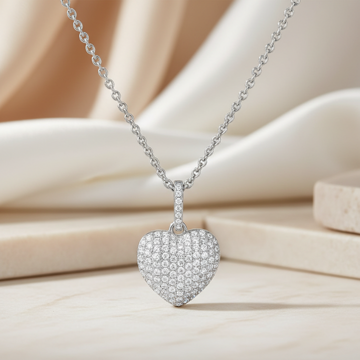 Miss Mimi Large Bombee Heart Necklace