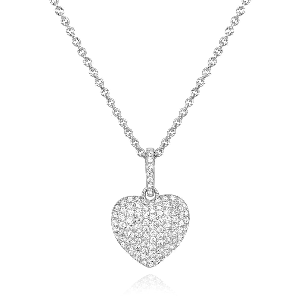 Miss Mimi Large Bombee Heart Necklace | ORLY Jewellers | Sterling Silver