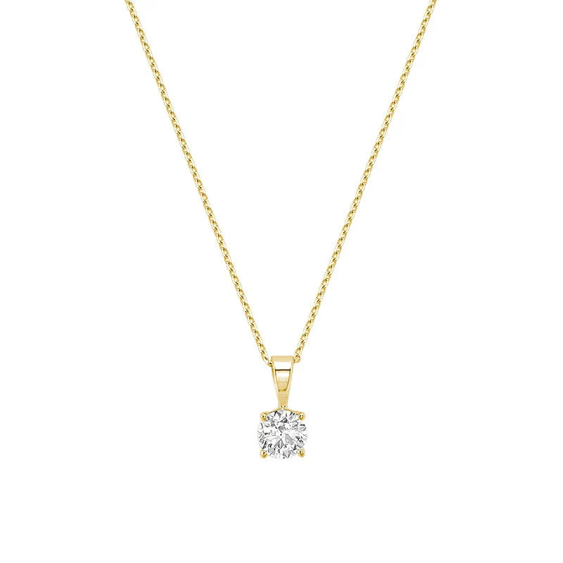 Lab Grown Solitaire Pendant
