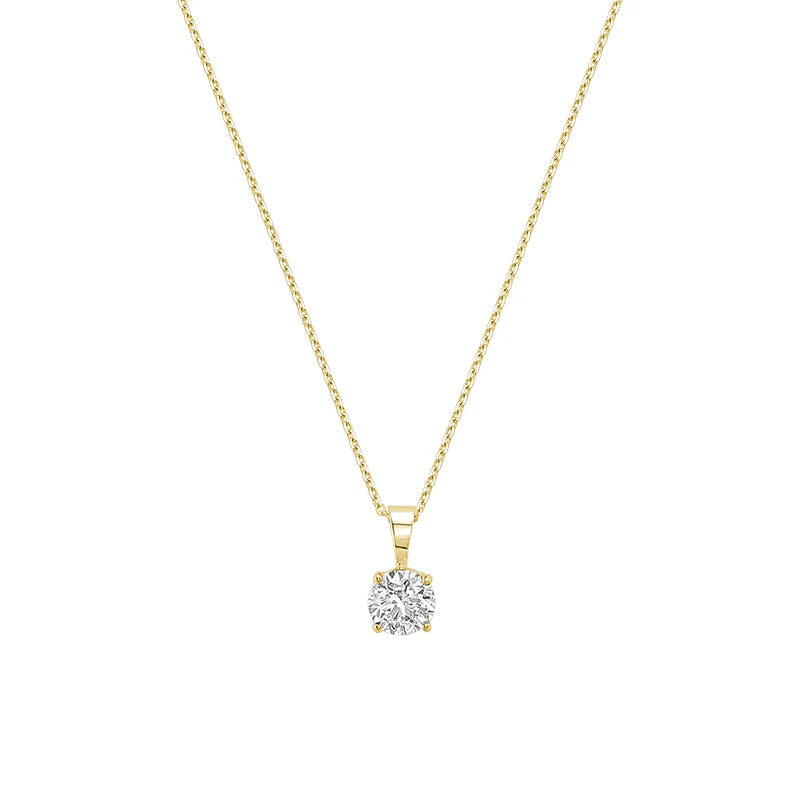 Lab Grown Solitaire Pendant