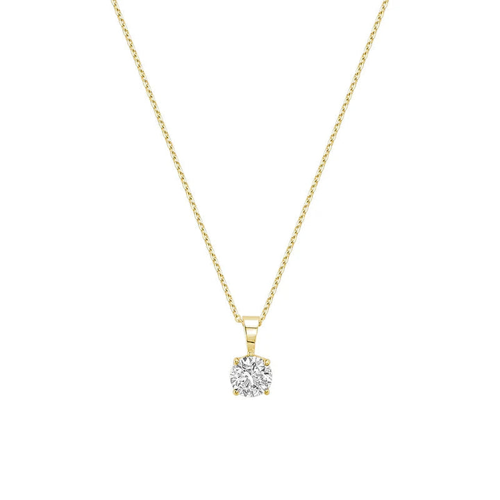 Lab Grown Solitaire Pendant